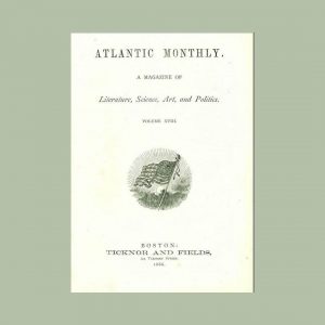 Image of a 1866 Cover of Atlantic Monthly