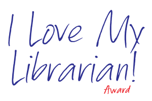 I Love My Librarian award logo